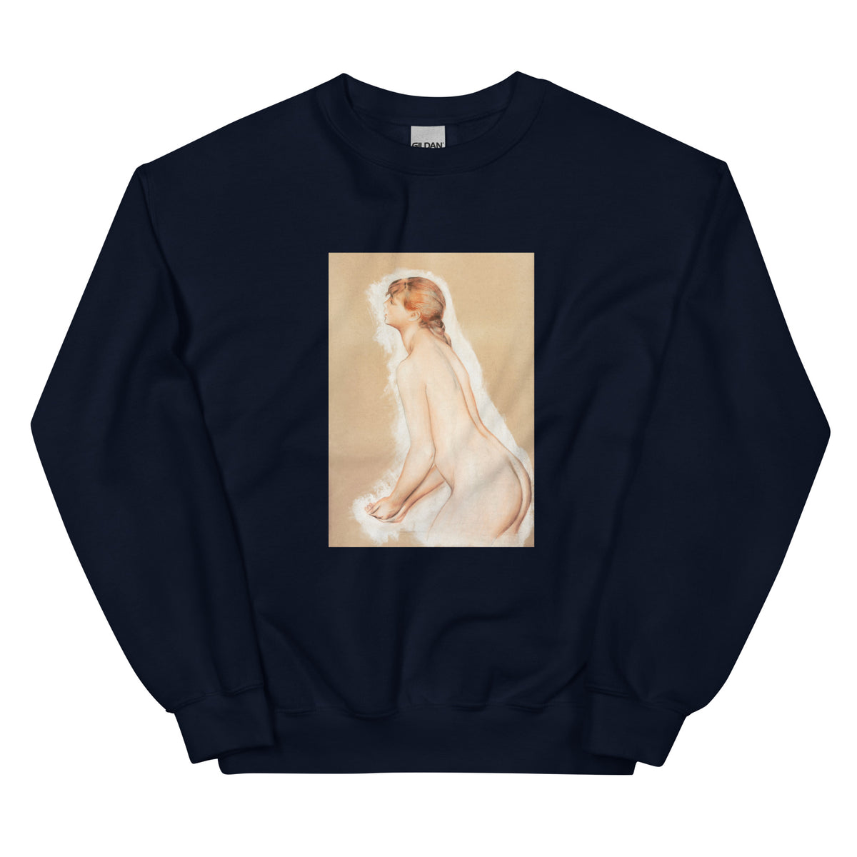 Navy Sweater Splashing Figure Study For The Large Bathers Essential