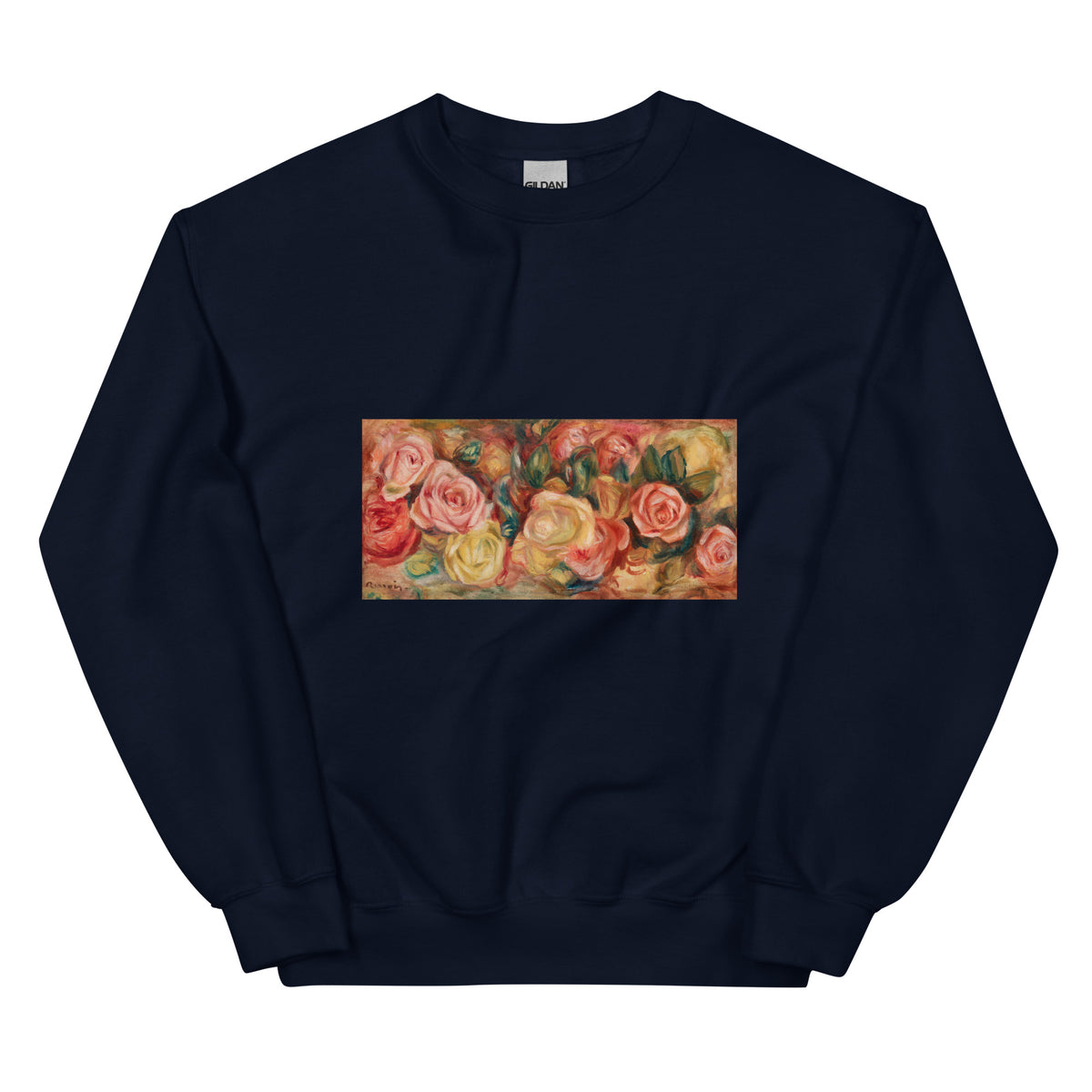 Navy Sweater Roses Renoir Essential