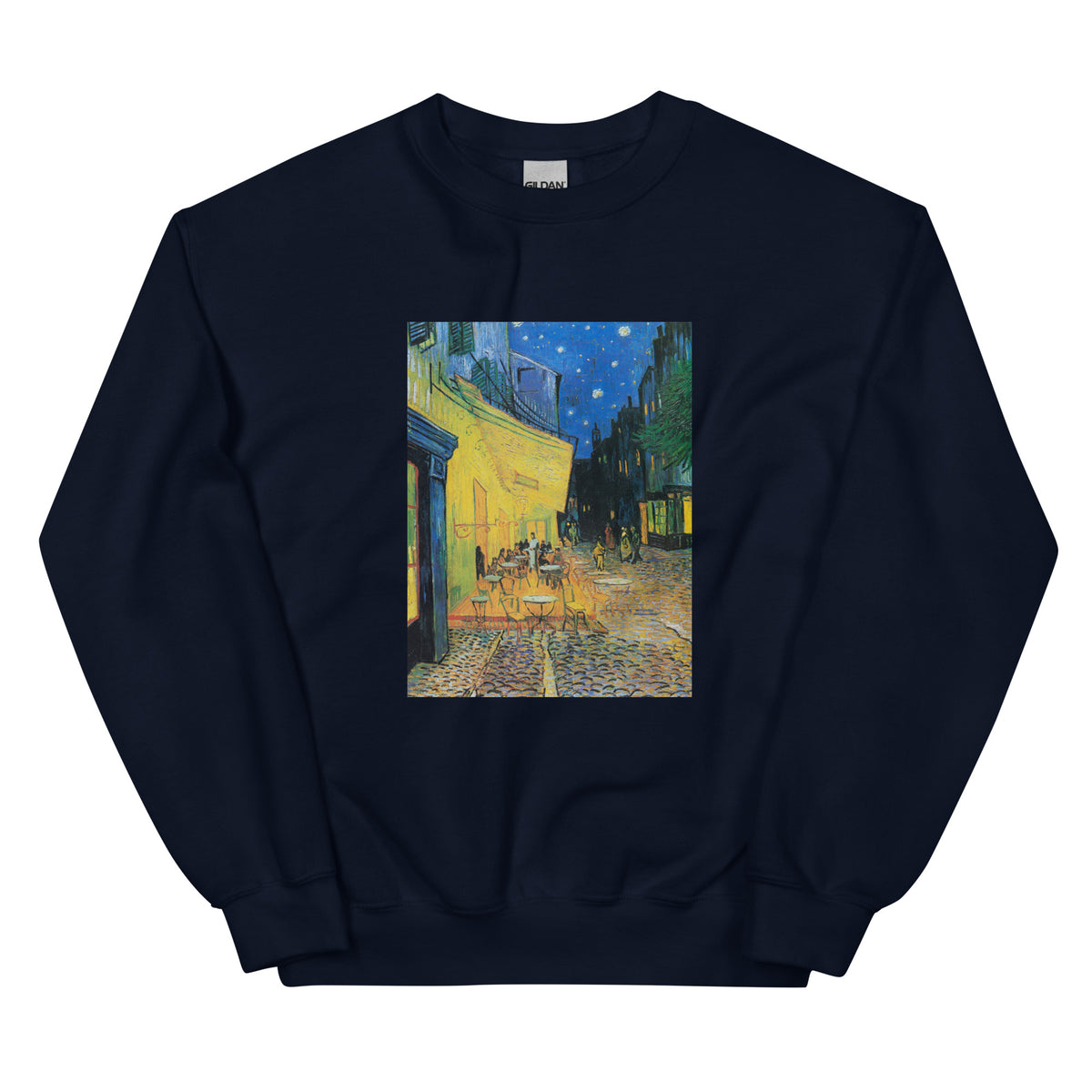 Navy Sweater Vincent Van Gogh S Cafe Terrace At Night Famous Painting Essential