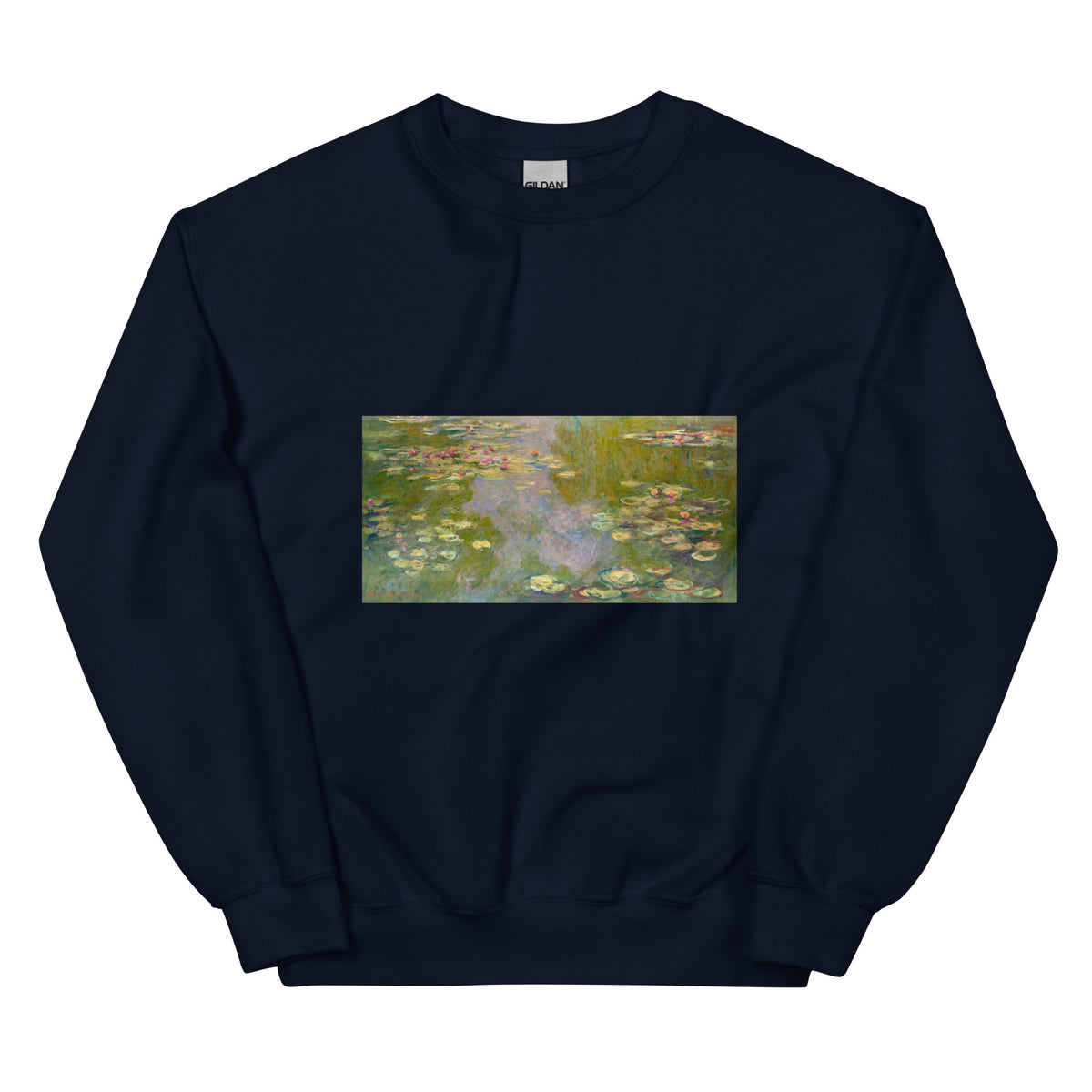 Navy Sweater Water Lilies Essential