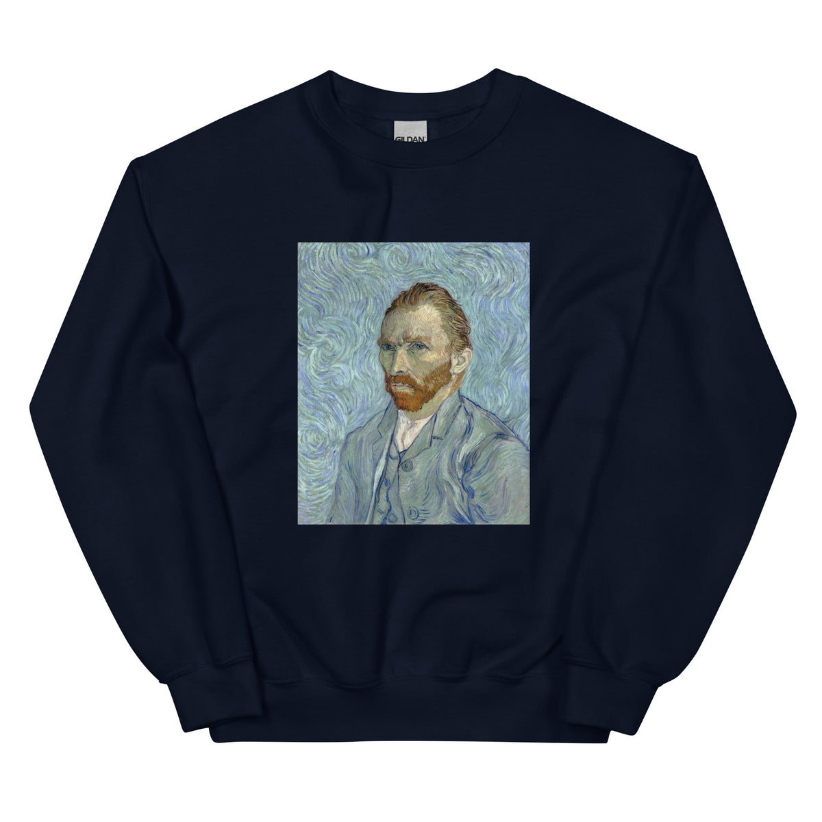 Navy Sweater Vincent Van Gogh S Self-Portrait Famous Painting Essential