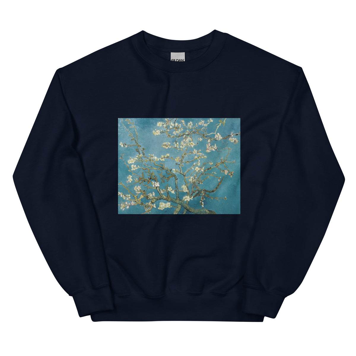 Navy Sweater Vincent Van Gogh S Almond Blossom Famous Painting Essential