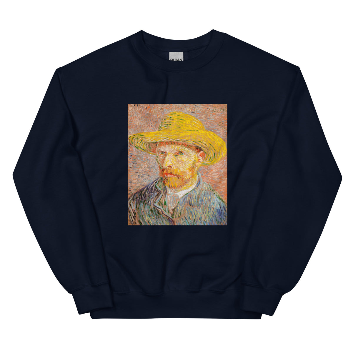 Navy Sweater Self-Portrait With A Straw Hat Essential