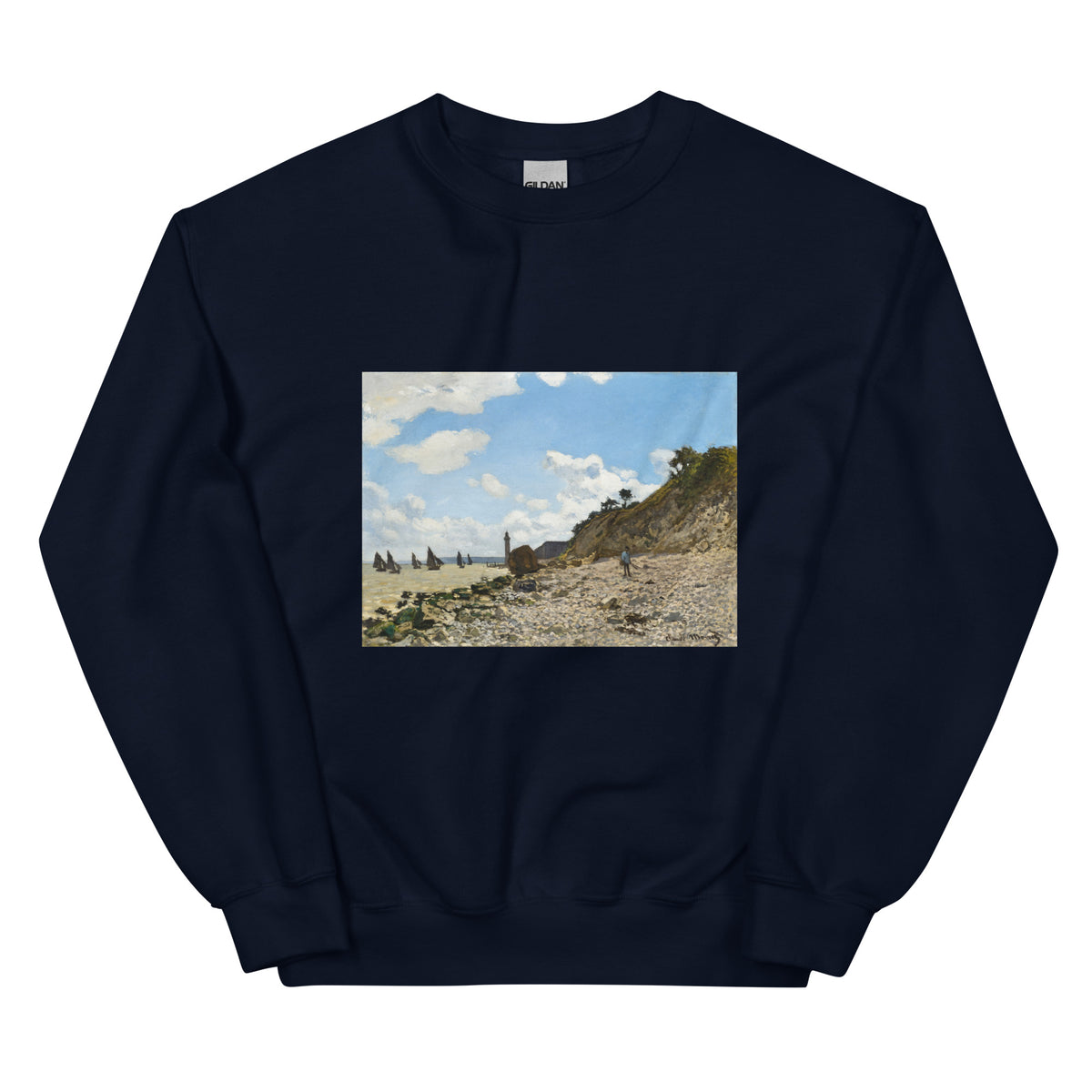 Navy Sweater The Beach At Honfleur Essential