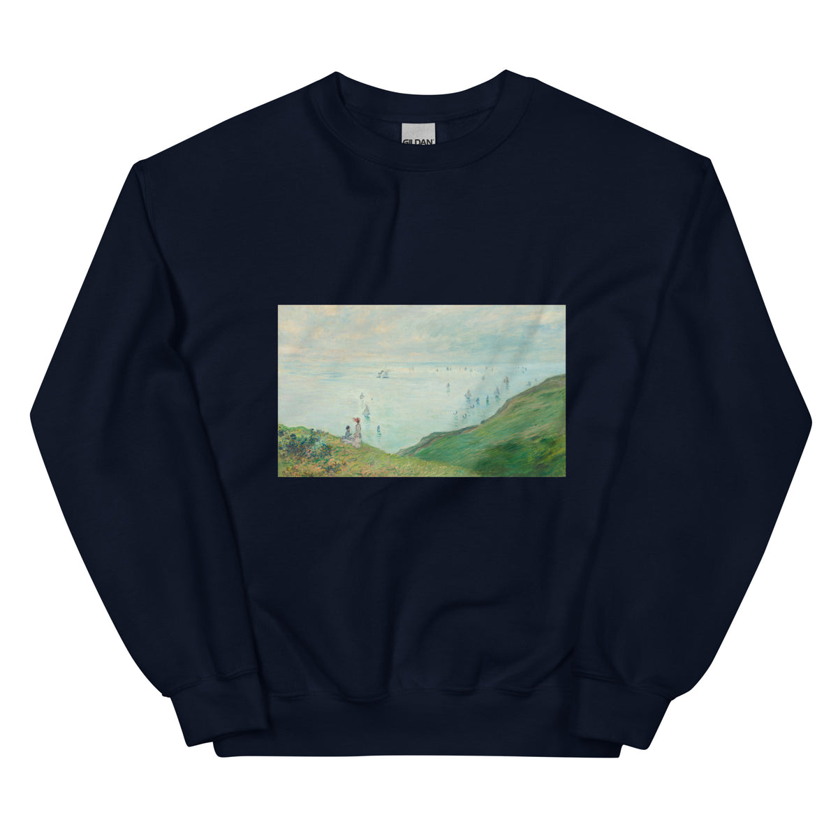 Navy Sweater Cliffs At Pourville Essential