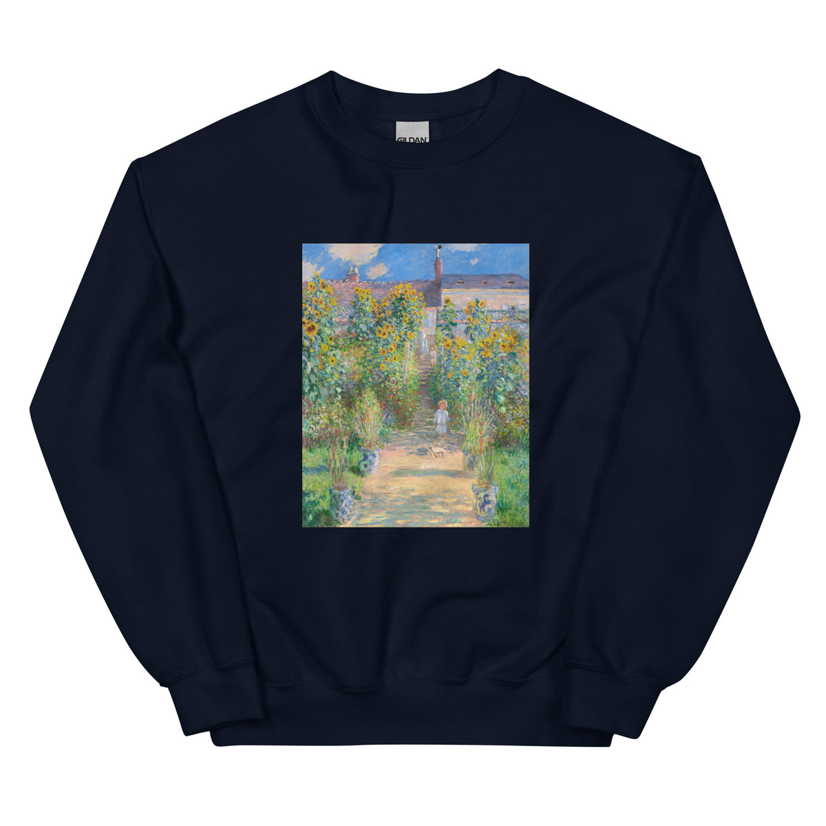 Navy Sweater The Artist S Garden At Vetheuil Essential