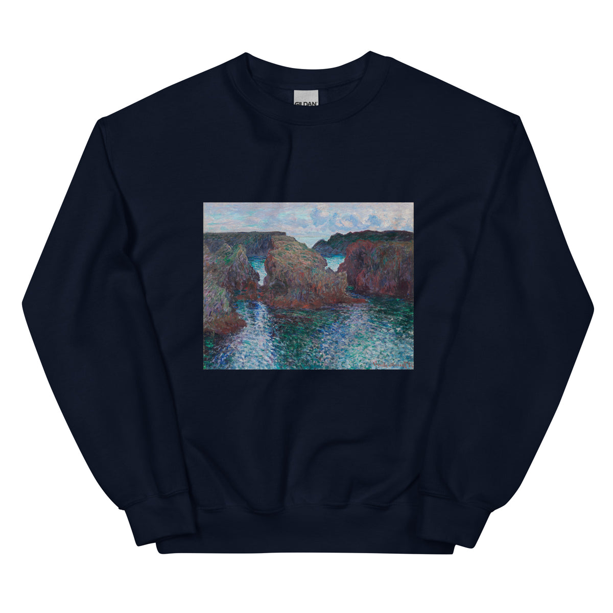 Navy Sweater Rocks At Port-Goulphar Belle- Icirc Le Essential