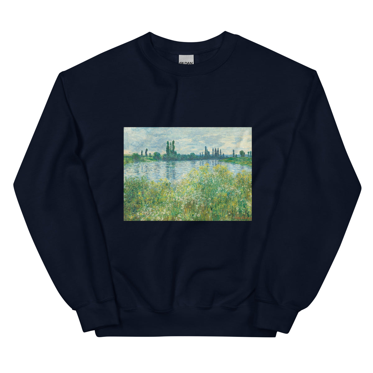 Navy Sweater Banks Of The Seine Vetheuil Essential