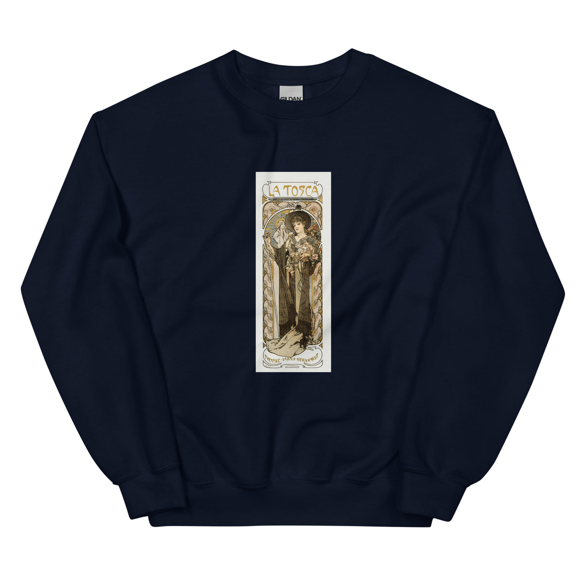 Navy Sweater La Tosca Sarah Bernhardt - Alphonse Maria Mucha 1869 Essential