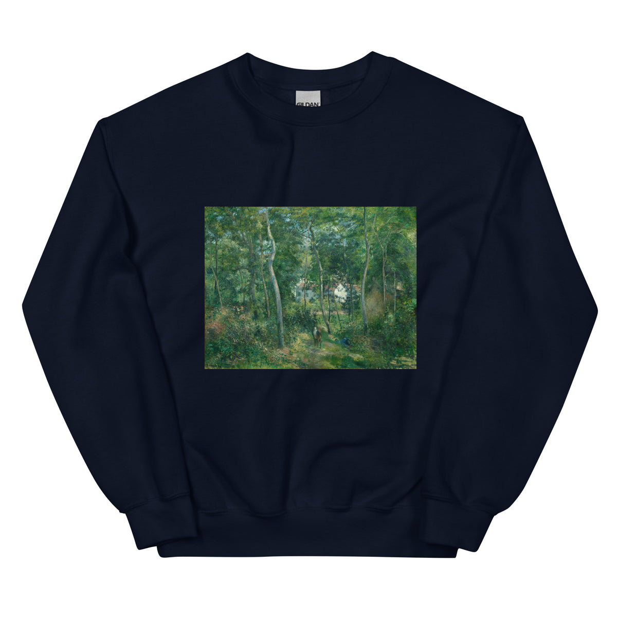 Navy Sweater Edge Of The Woods Near L Hermitage Pontoise Essential
