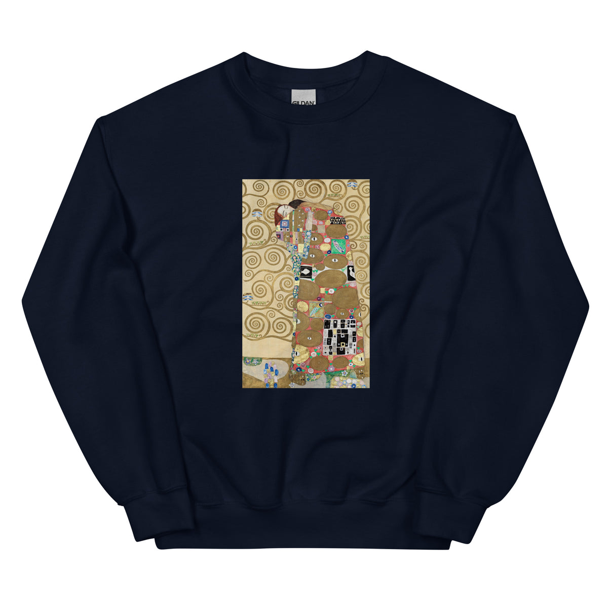 Navy Sweater Gustav Klimt Fulfillment Famous Painting Essential