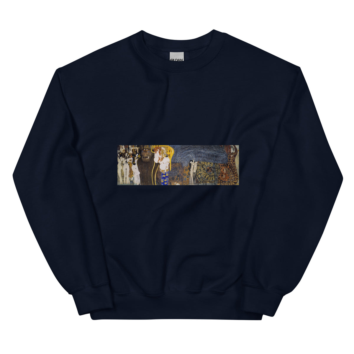 Navy Sweater Gustav Klimt The Hostile Powers Famous Painting Essential