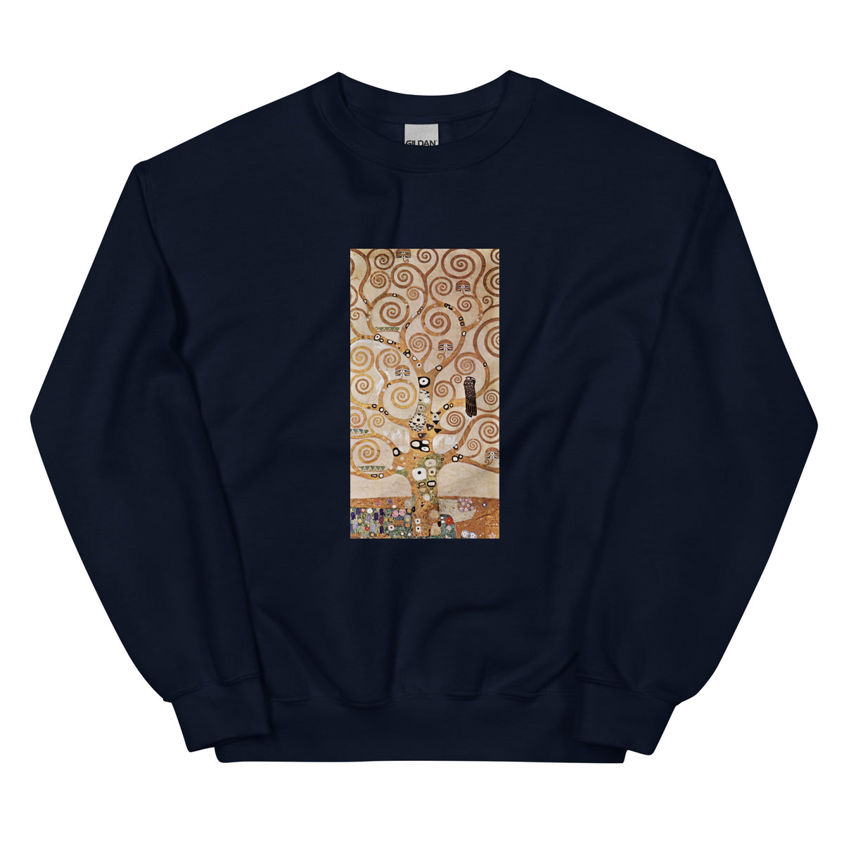 Navy Sweater Gustav Klimt L Arbre De Vie Famous Painting Essential
