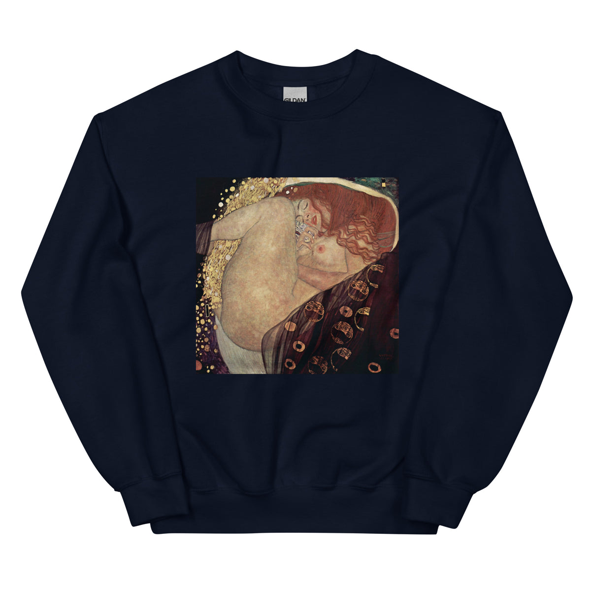 Navy Sweater Gustav Klimt Danae Famous Painting Essential