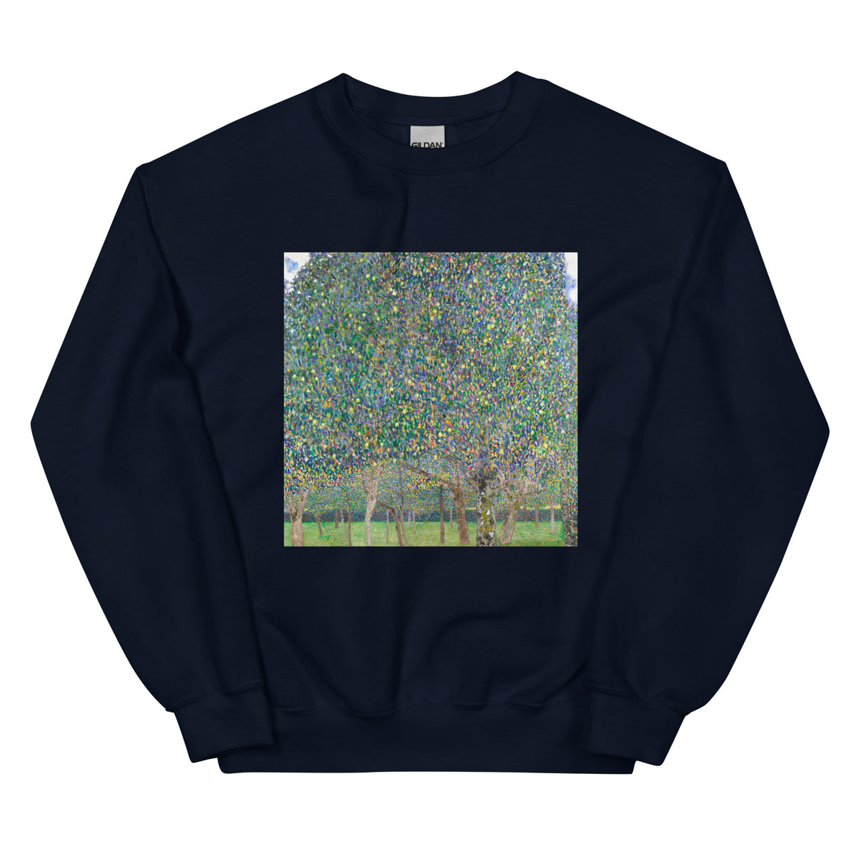 Navy Sweater Gustav Klimt Pear Tree Famous Painting Essential