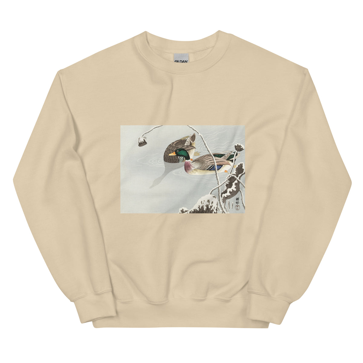 Sand Sweater Two Mallards Near A Snow-Covered Lotus - Ohara Koson 1925 Essential