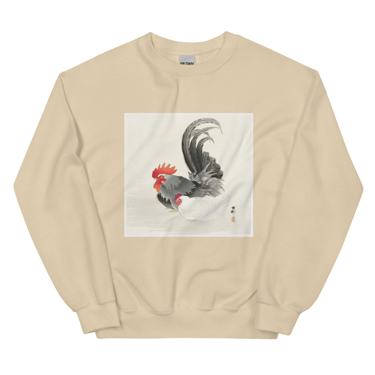 Sand Sweater Chicken And Cock - Ohara Koson 1900 Essential