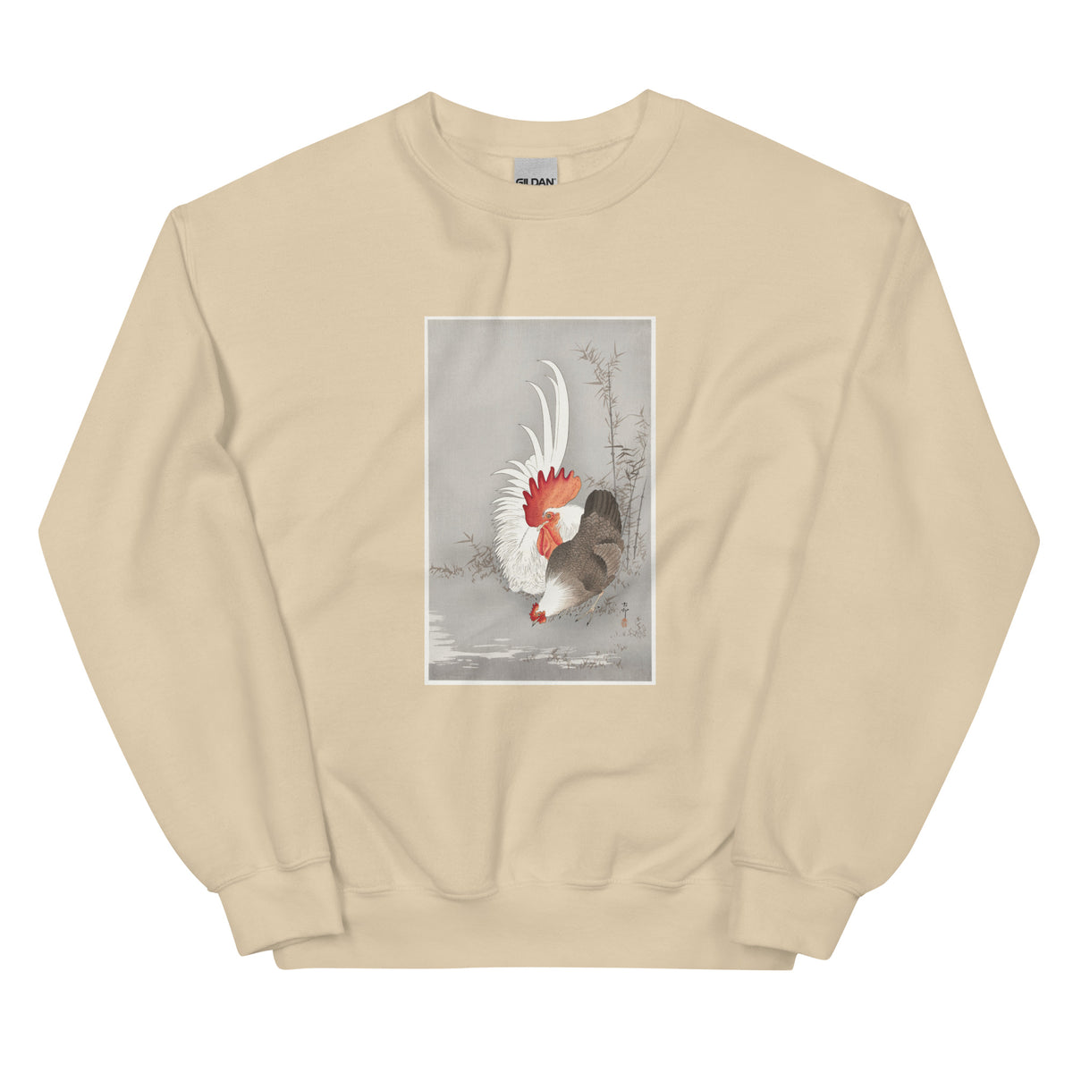 Sand Sweater Rooster And Chicken - Ohara Koson 1900 Essential