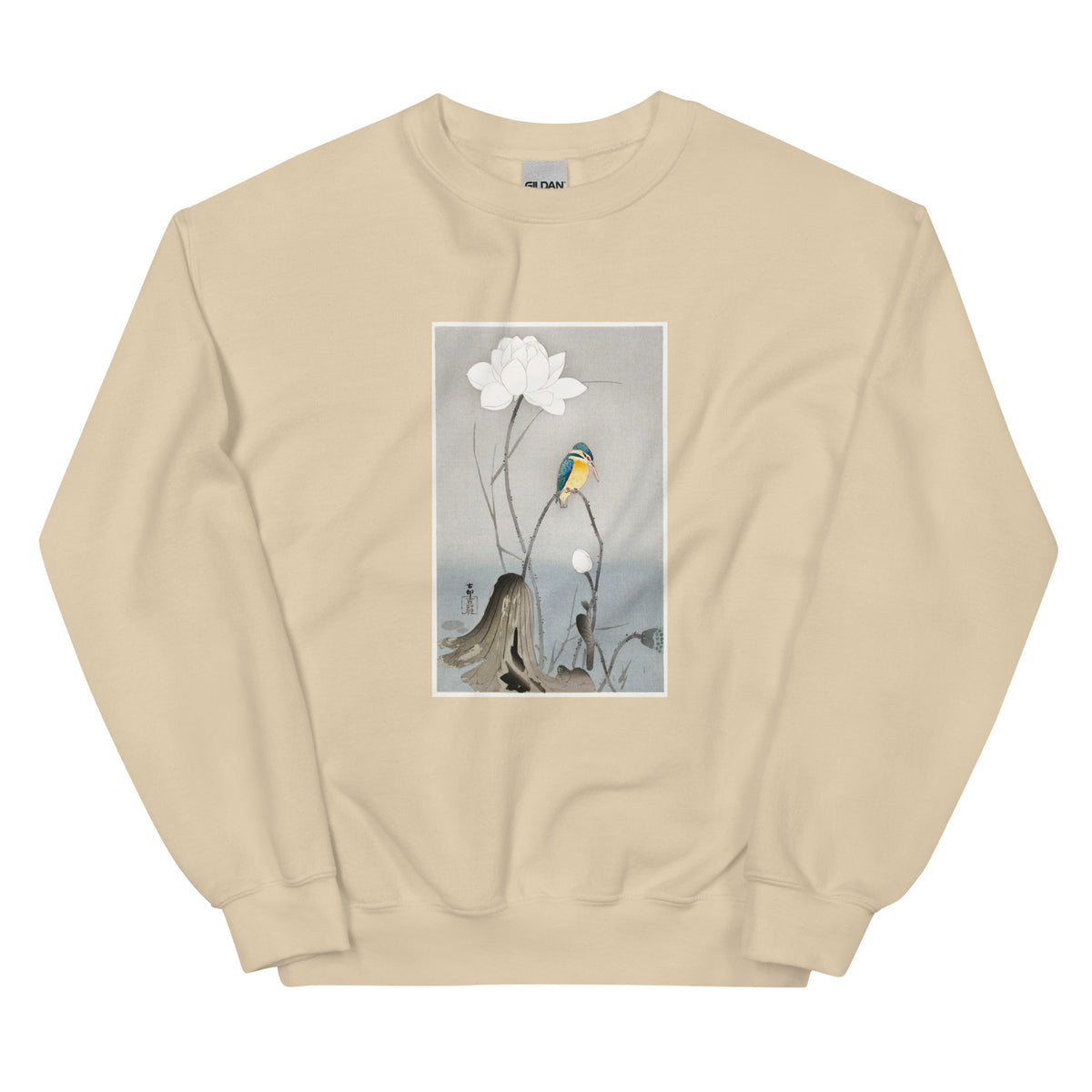Sand Sweater Kingfisher With Lotus Flower - Ohara Koson 1900 Essential