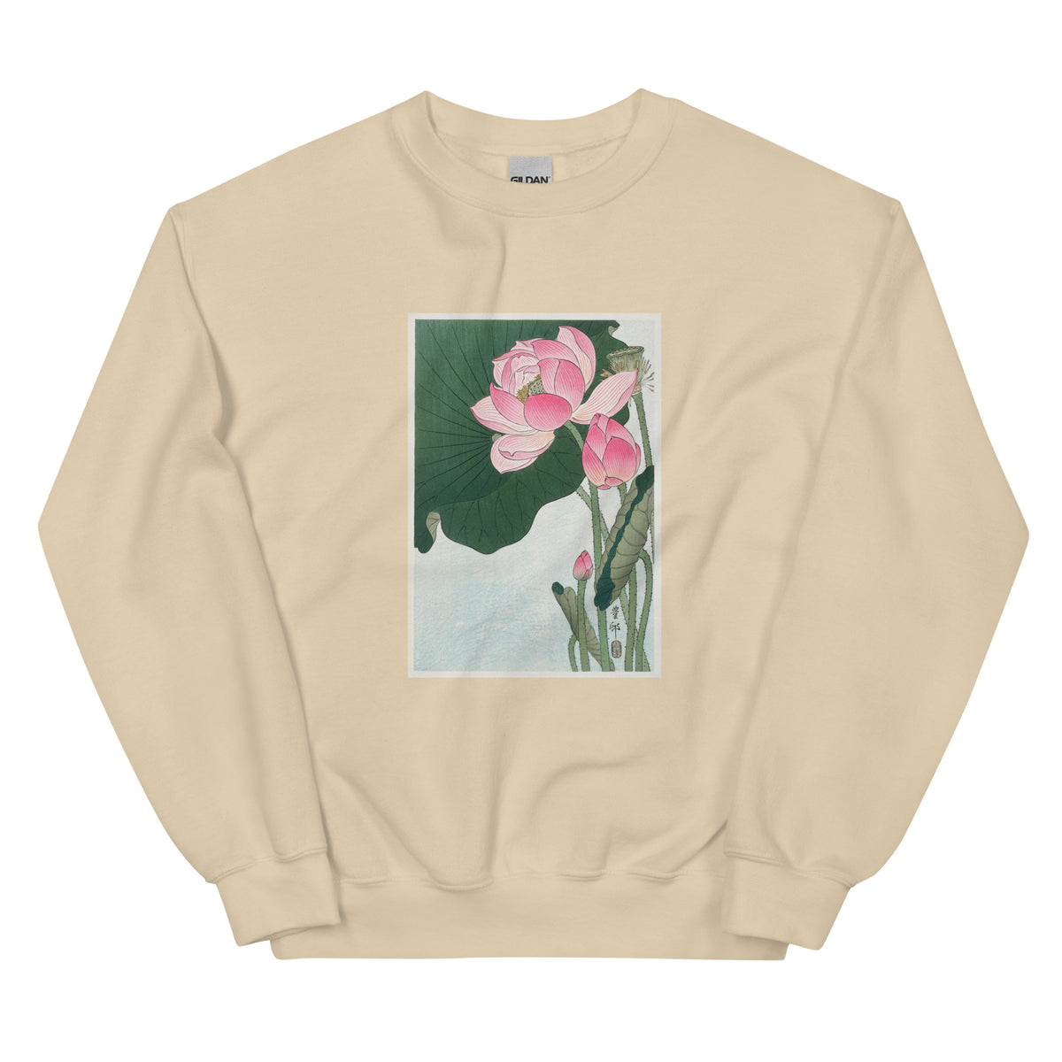 Sand Sweater Blooming Lotus Flowers - Ohara Koson 1920 Essential