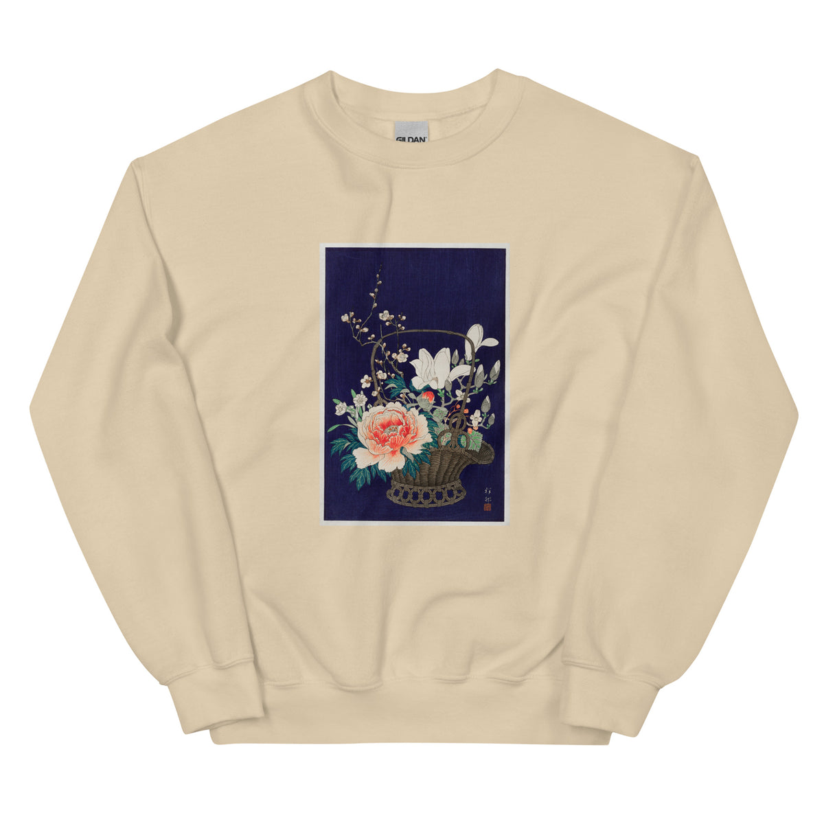 Sand Sweater Bamboo Flower Basket - Ohara Koson 1932 Essential