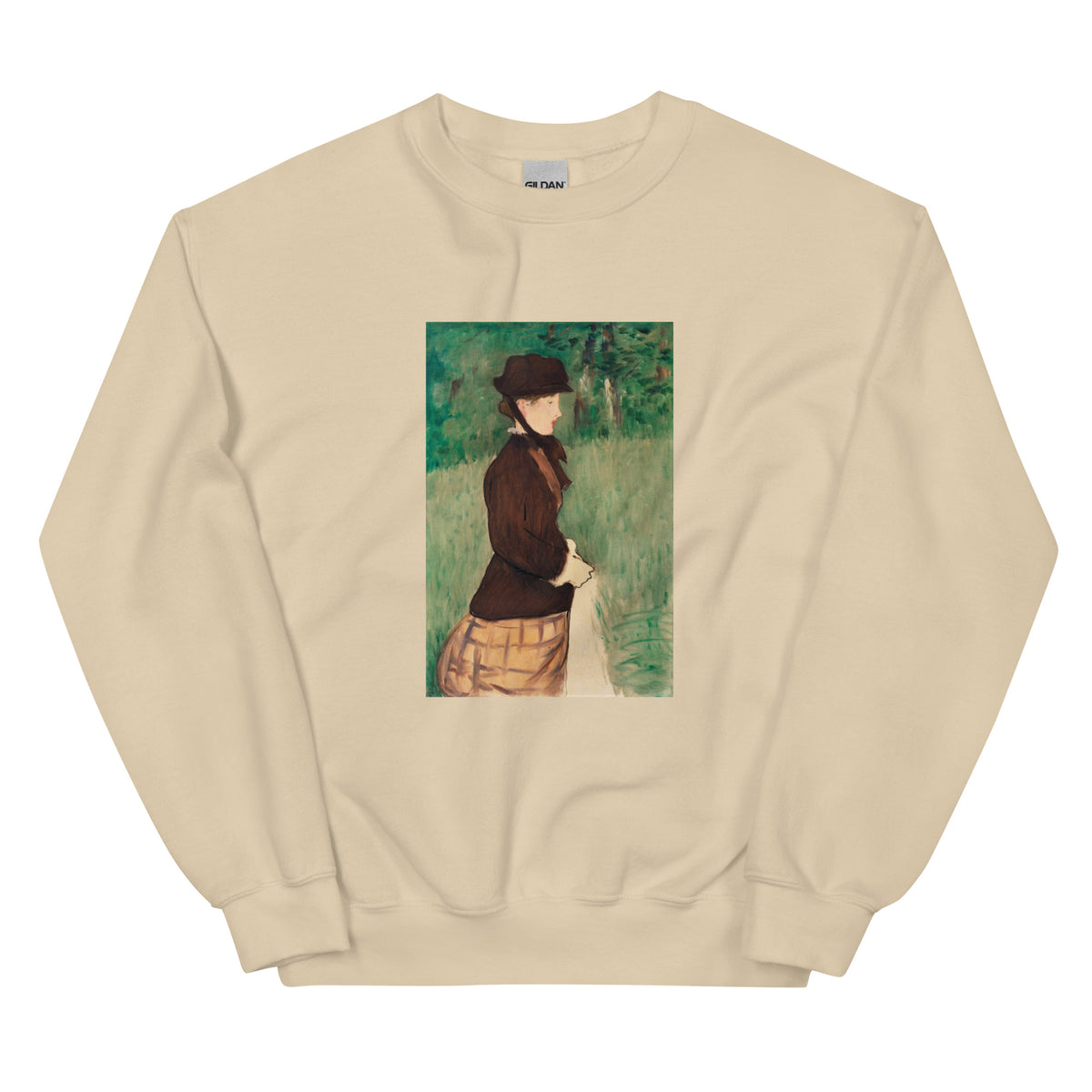 Sand Sweater Young Woman In A Garden Jeune Femme Dans Un Jardin Painting In High Resolution Essential