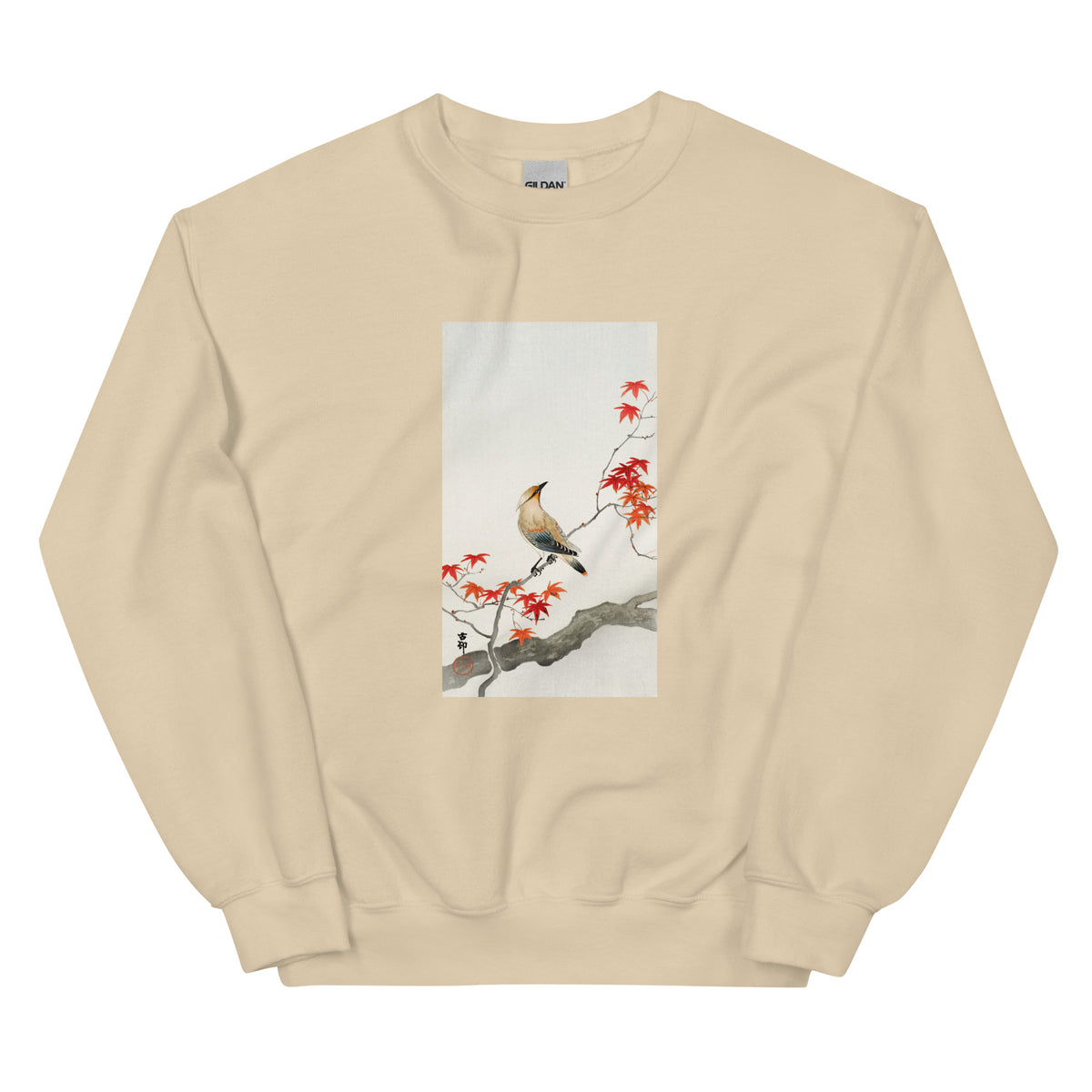 Sand Sweater Japanese Plague Bird On Maple - Ohara Koson 1900 Essential