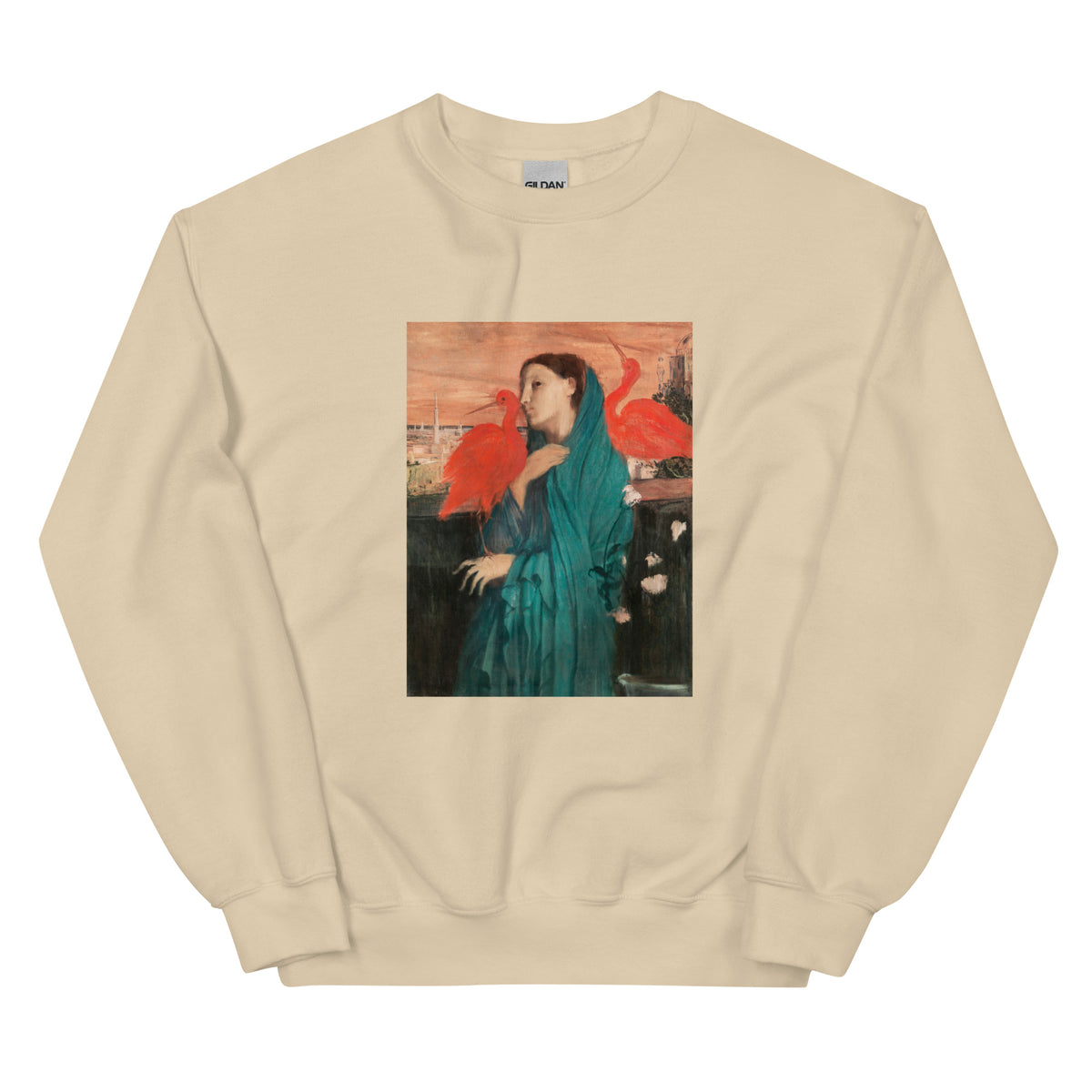 Sand Sweater Young Woman With Ibis Painting In High Resolution Essential