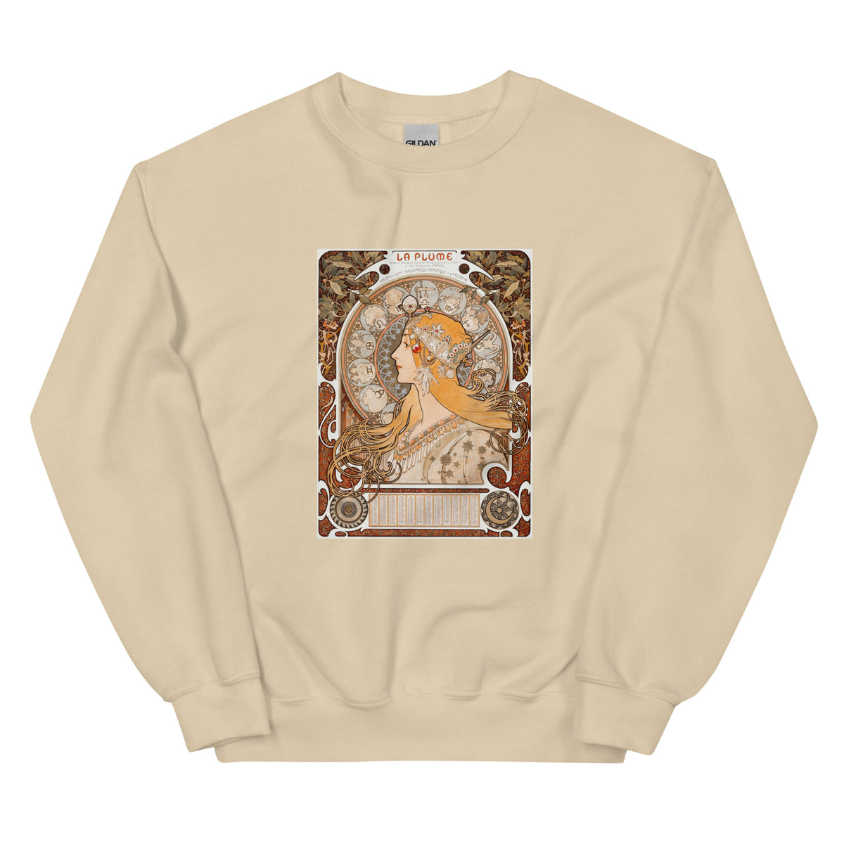 Sand Sweater Alphonse Maria Mucha S Zodiaque Or La Plume Famous Art Nouveau Artwork Essential