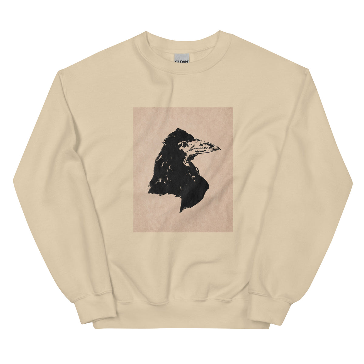 Sand Sweater Raven Head Print In High Resolution Essential