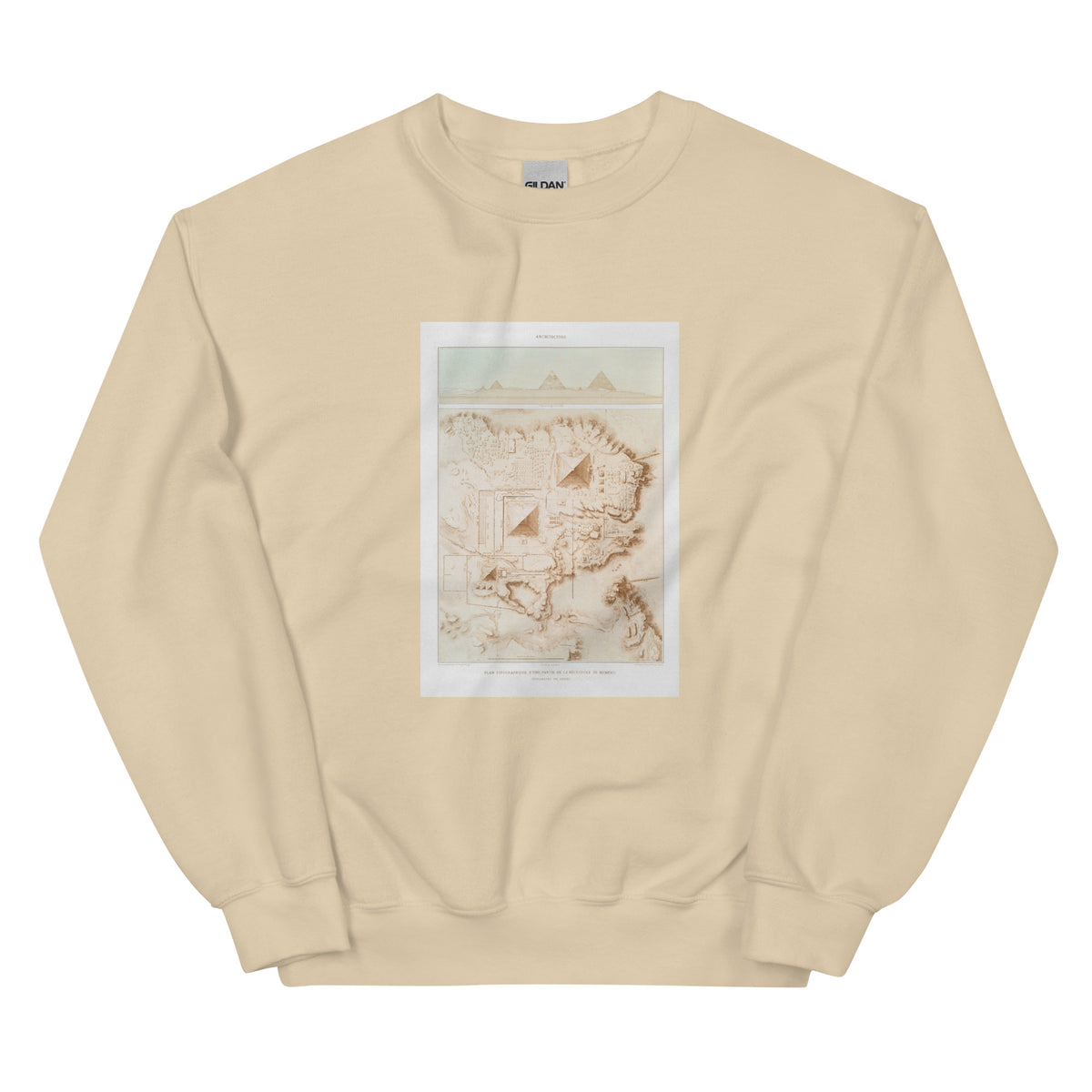 Sand Sweater Topographic Map Of Part Of The Memphite Necropolis Pyramids Of Giza Essential