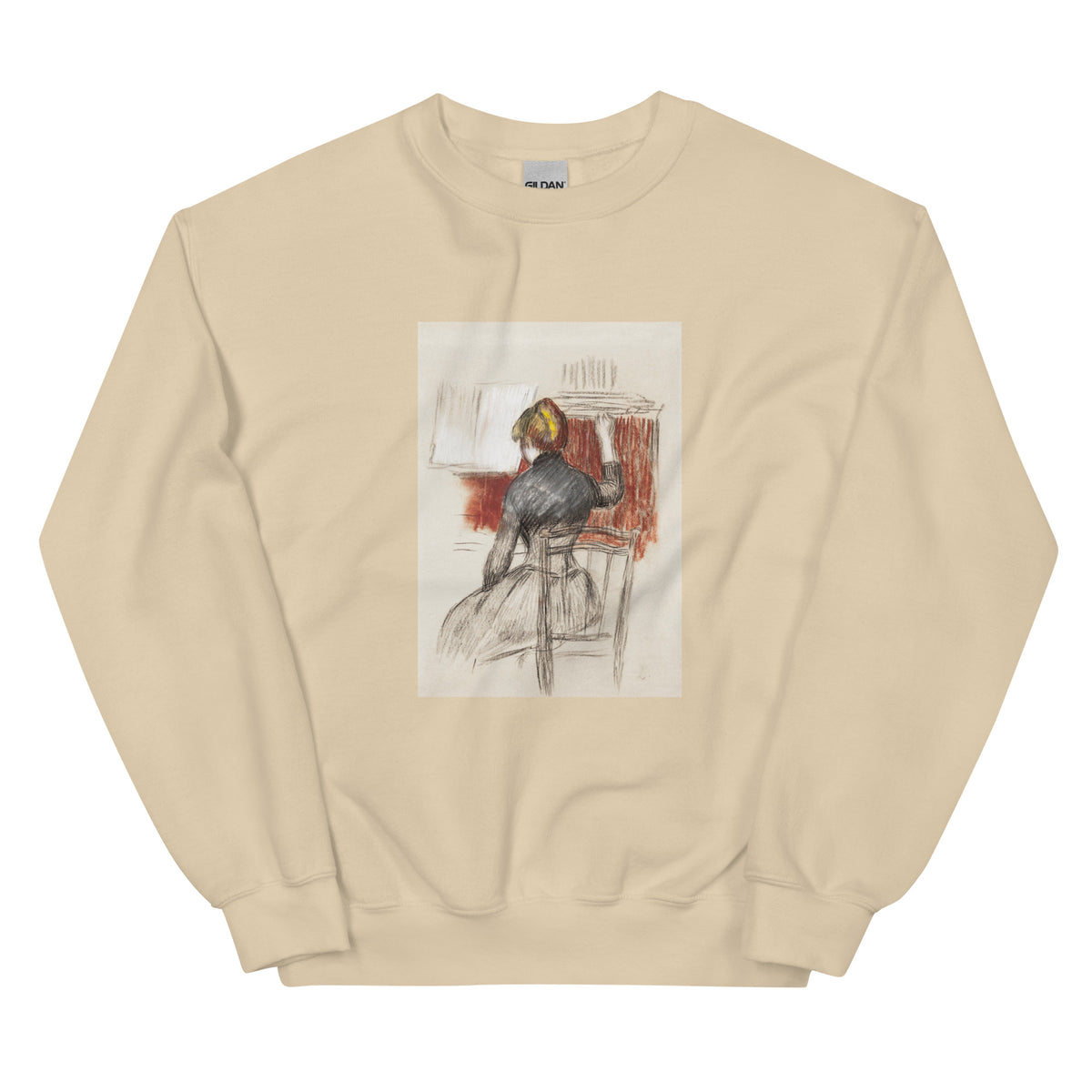 Sand Sweater Woman At A Piano Essential