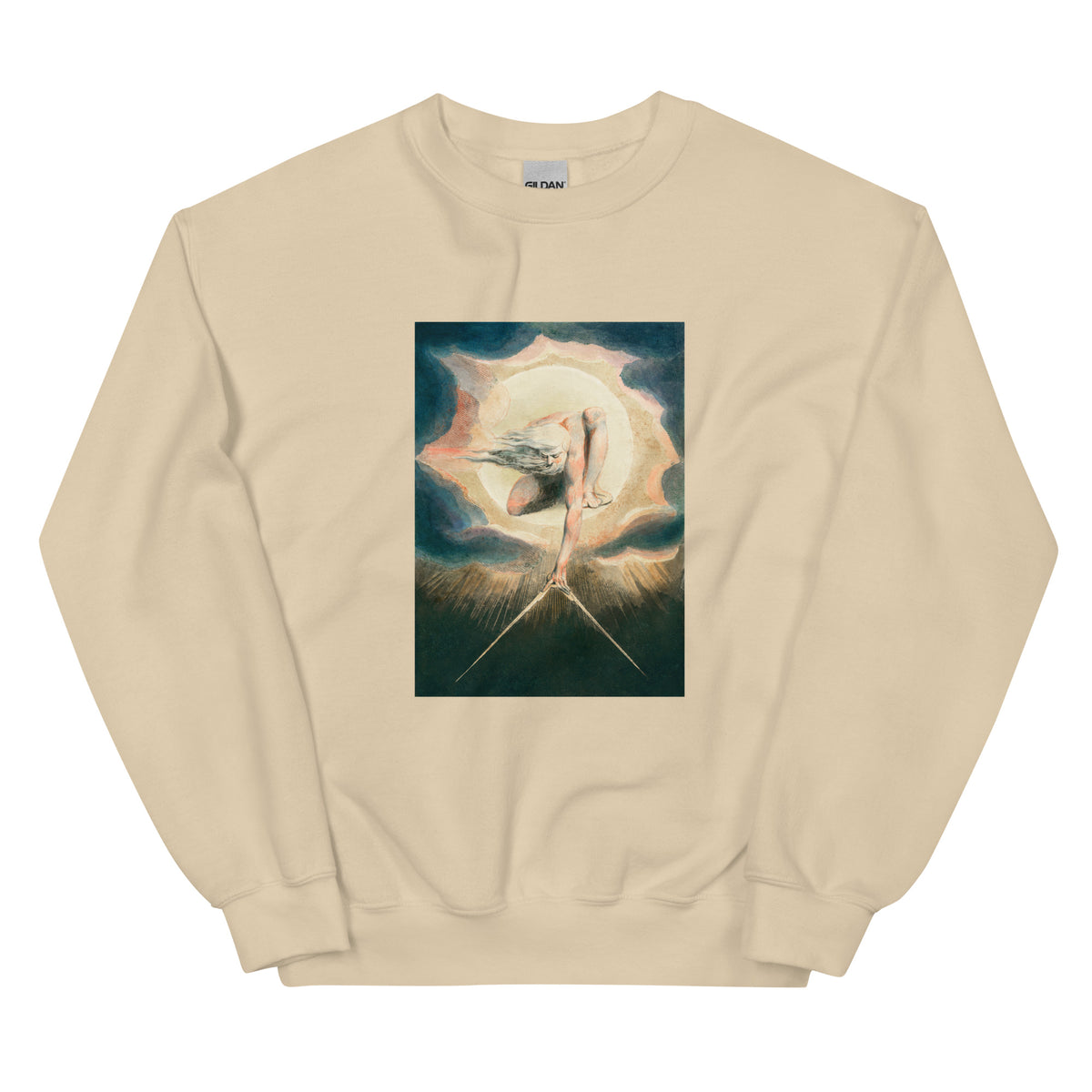 Sand Sweater Ancient Of Days Setting A Compass To The Earth Illustration - William Blake 1794 Essential