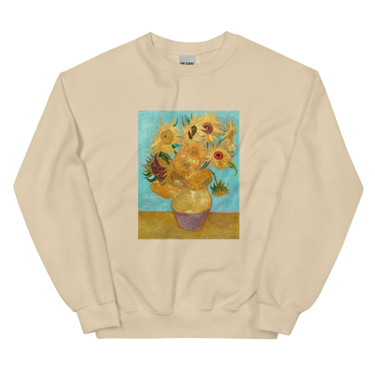 Sand Sweater Vincent Van Gogh S Vase With Twelve Sunflowers Famous Painting Essential