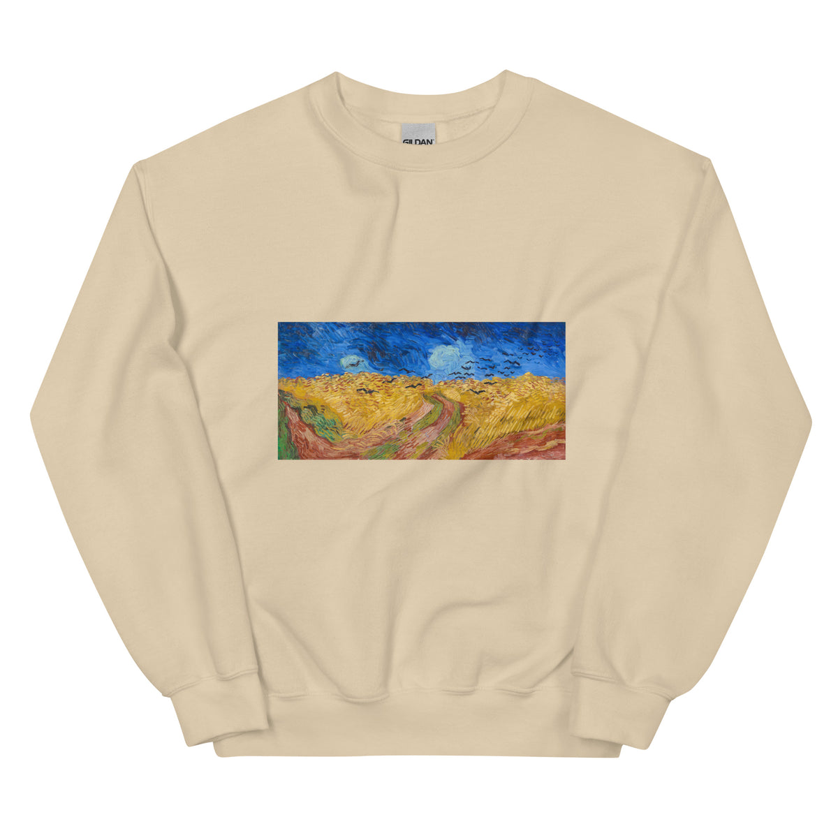 Sand Sweater Vincent Van Gogh S Wheatfield With Crows Famous Landscape Painting Essential