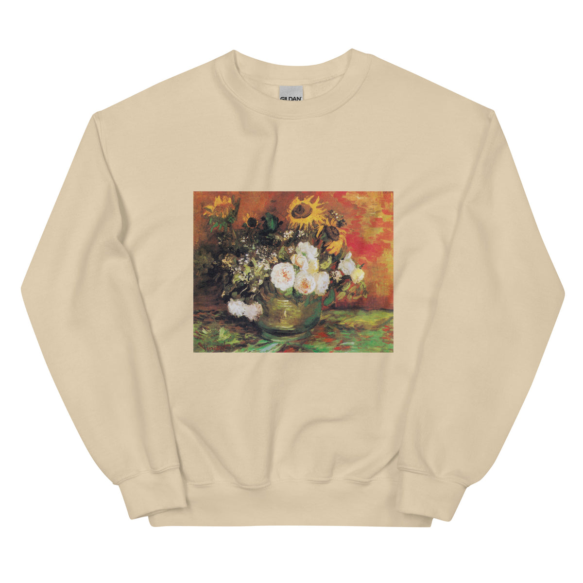 Sand Sweater Vincent Van Gogh S Bowl With Sunflowers Roses And Other Flowers Famous Painting Essential
