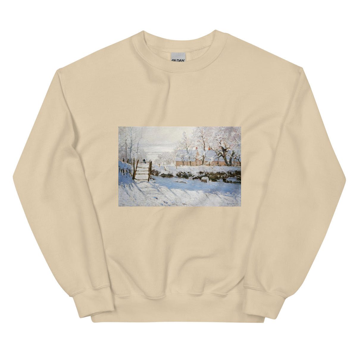 Sand Sweater Claude Monet S The Magpie Famous Painting Essential