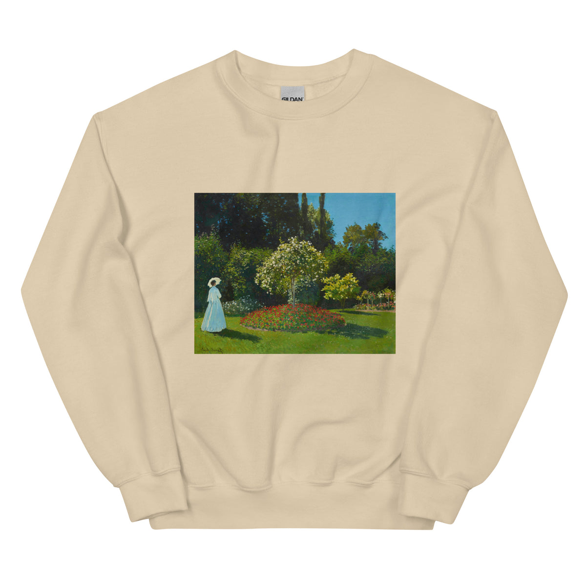 Sand Sweater Claude Monet S Lady In The Garden Famous Painting Essential