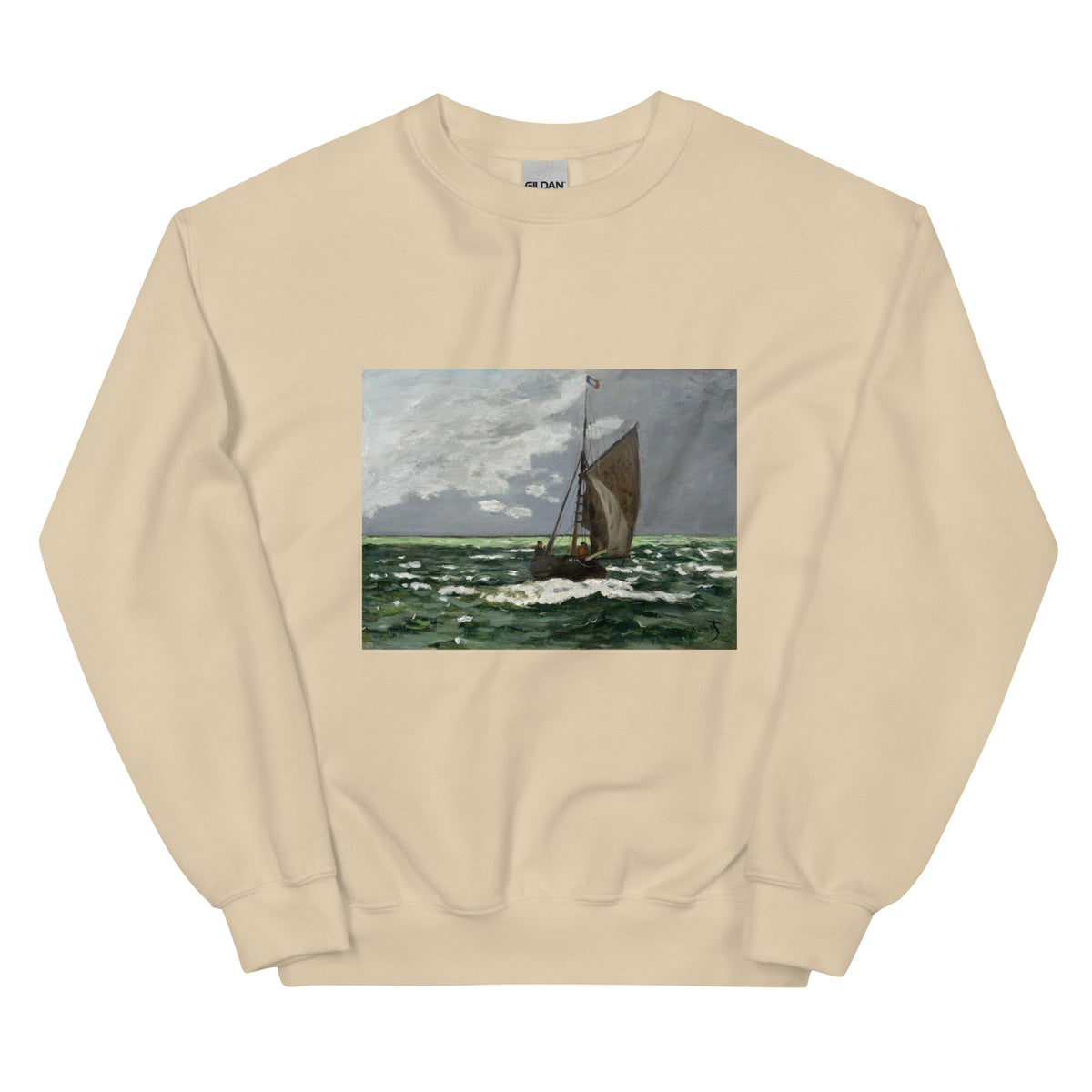 Sand Sweater Claude Monet S Seascape Storm Famous Painting Essential