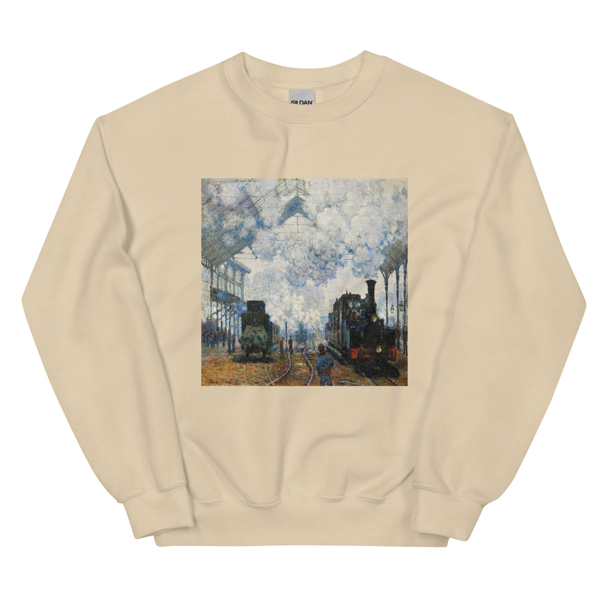 Sand Sweater Claude Monet S Arrival Of The Normandy Train Famous Painting Essential