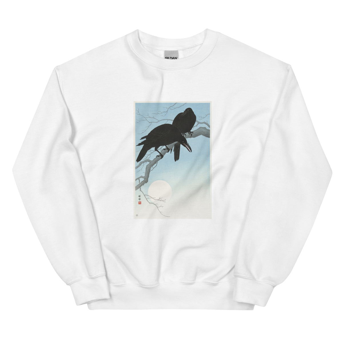 White Sweater Two Crows On A Branch - Ohara Koson 1927 Essential