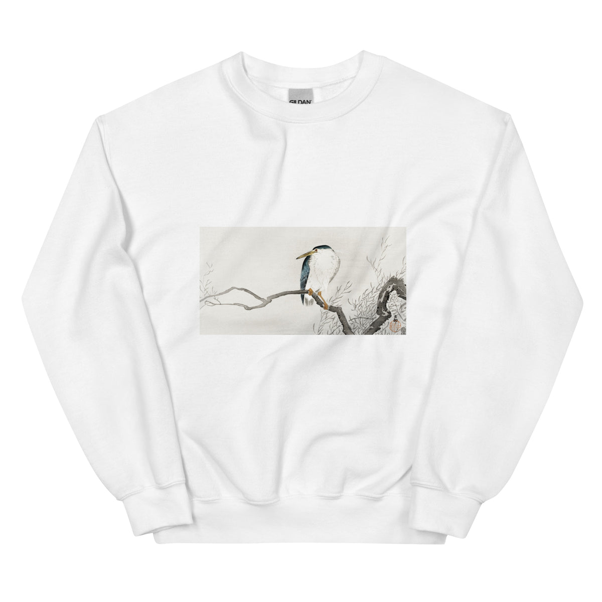 White Sweater Quack On Erratic Branch - Ohara Koson 1900 Essential
