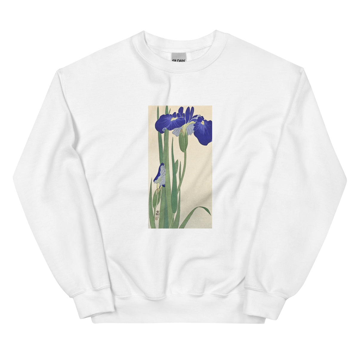 White Sweater Blue Irises - Ohara Koson 1900 Essential