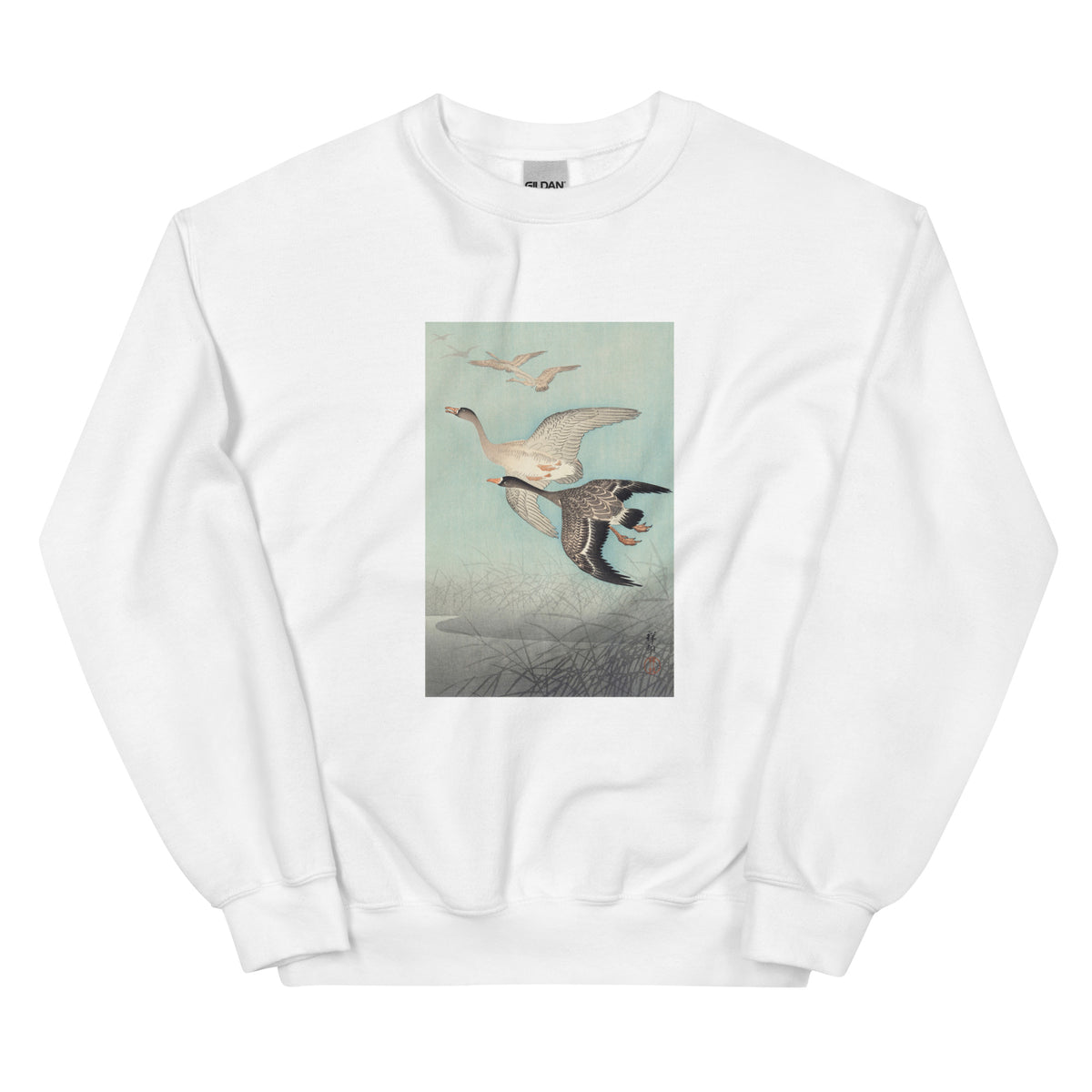 White Sweater Great Geese In Flight - Ohara Koson 1925 Essential