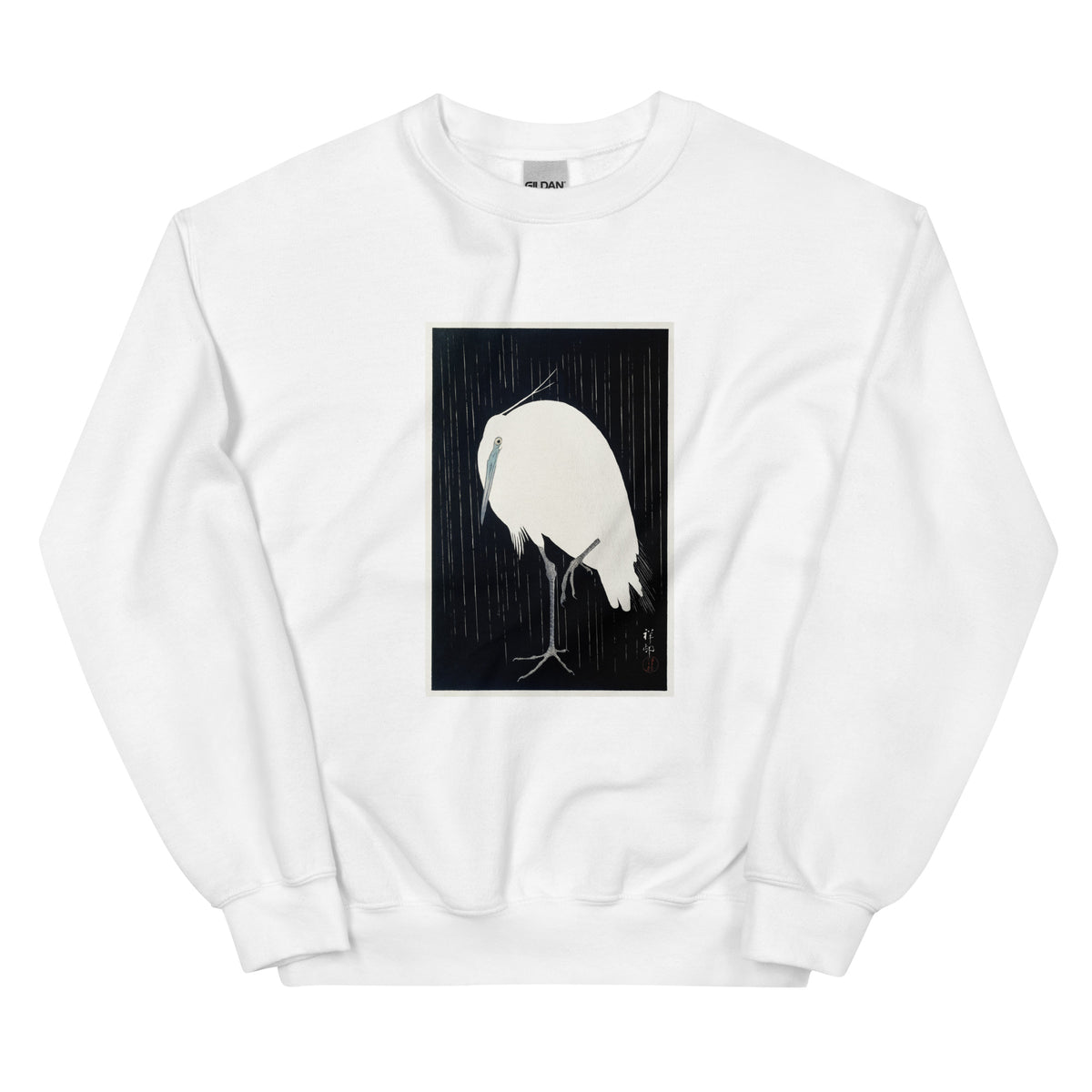White Sweater Egret In The Rain - Ohara Koson 1925 Essential