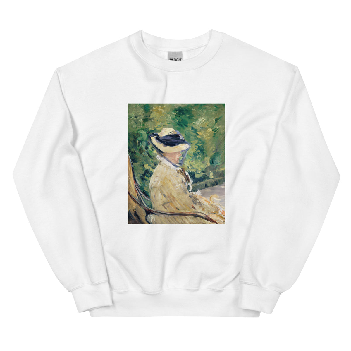 White Sweater Madame Manet Suzanne Leenhoff 1830 1906 At Bellevue Painting In High Resolution Essential