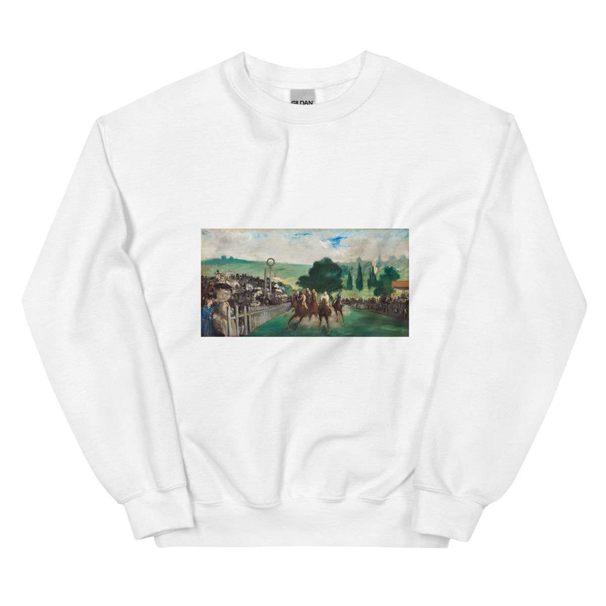 White Sweater The Races At Longchamp Painting In High Resolution Essential