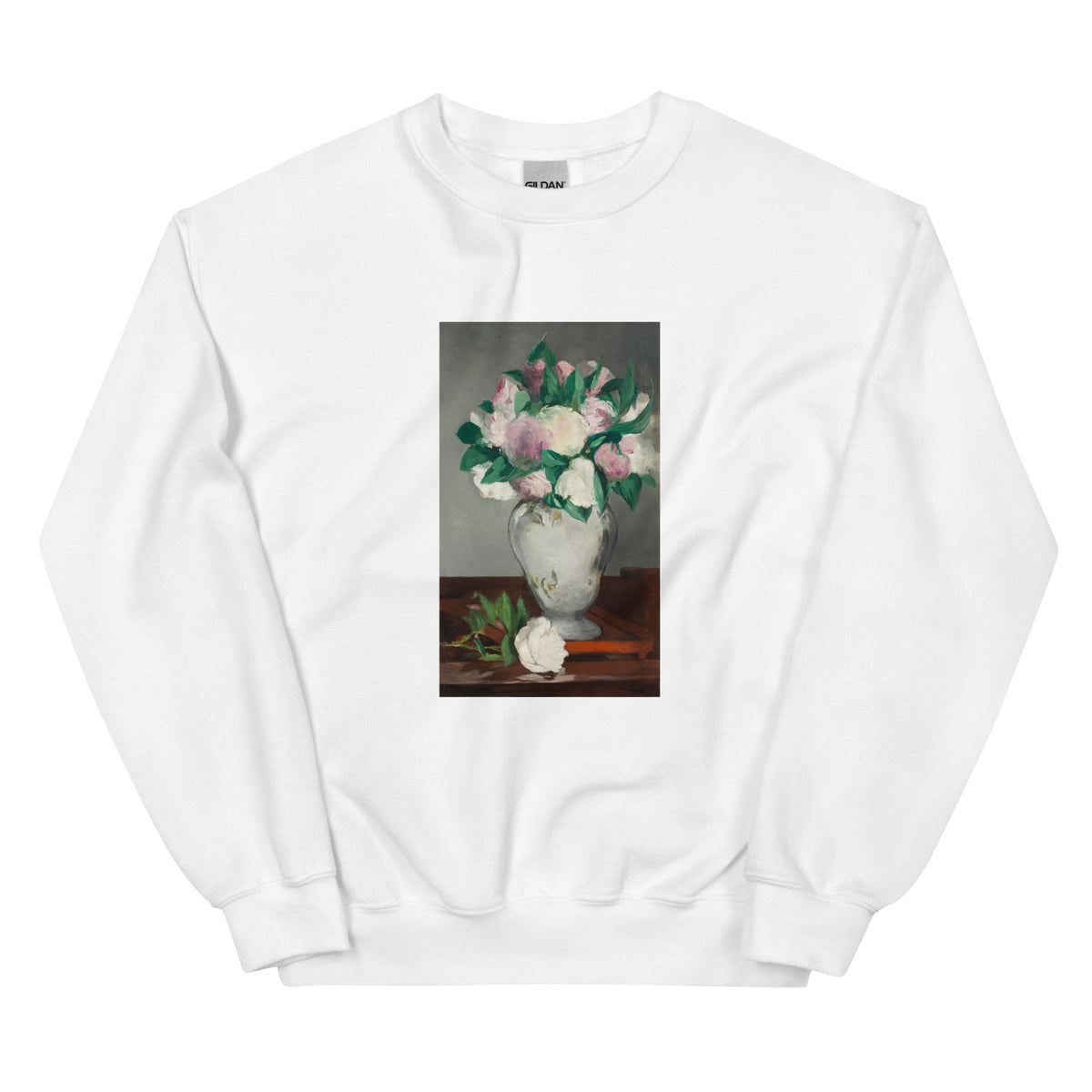 White Sweater Peonies Painting In High Resolution Essential