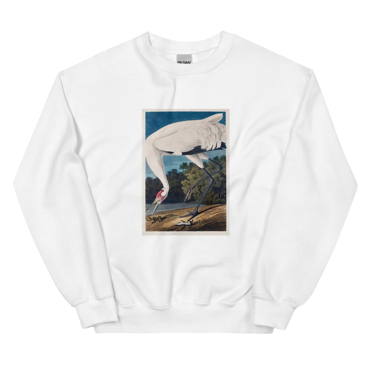 White Sweater Hooping Crane Essential