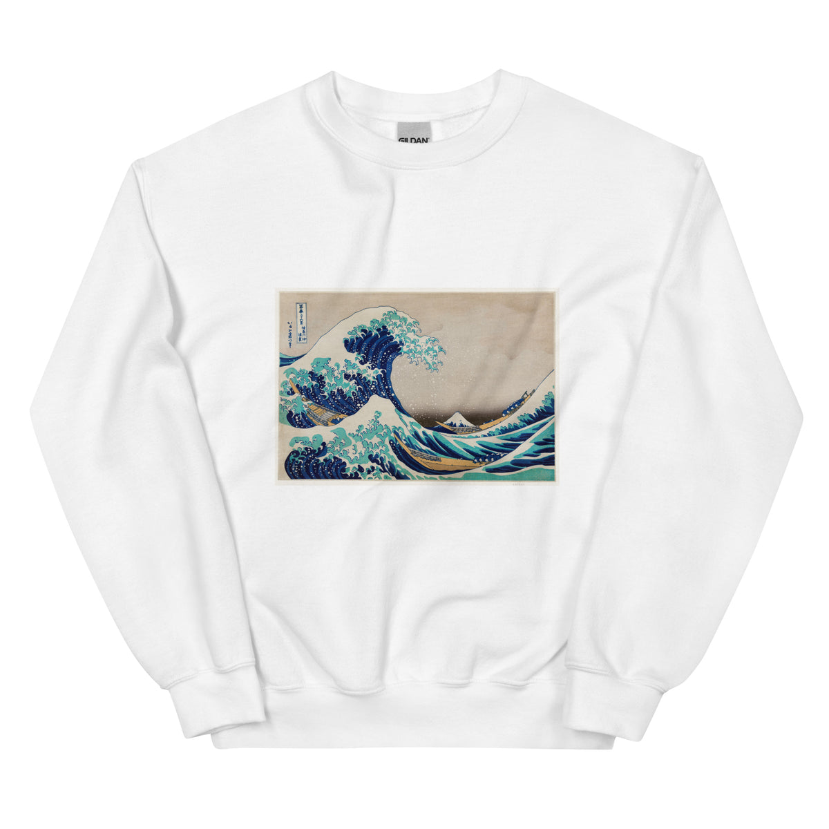 White Sweater Katsushika Hokusai S The Great Wave Off Kanagawa Famous Vintage Woodblock Print For Wall Art And Poster Essential